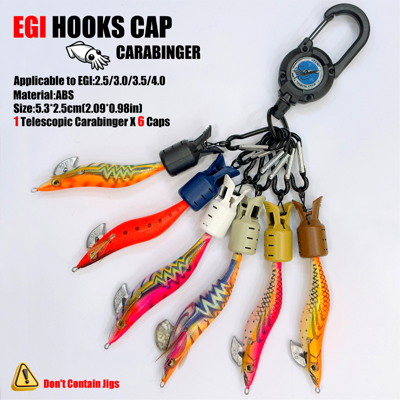 Squid Jig Hook Caps and Carabi – Fishing Equipment Carp recenzja i cena