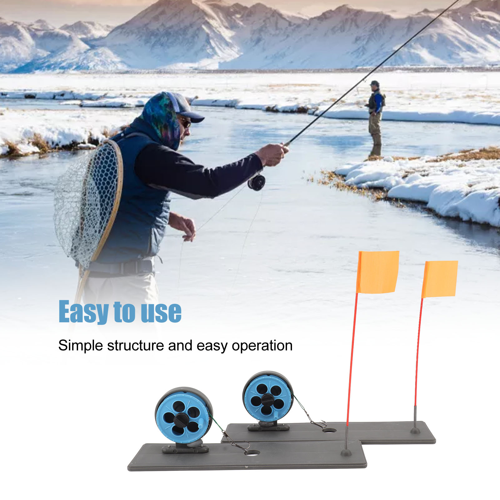 2 szt. Wskazówki do wędki lodo – Ice Fishing Tip Up recenzja i cena