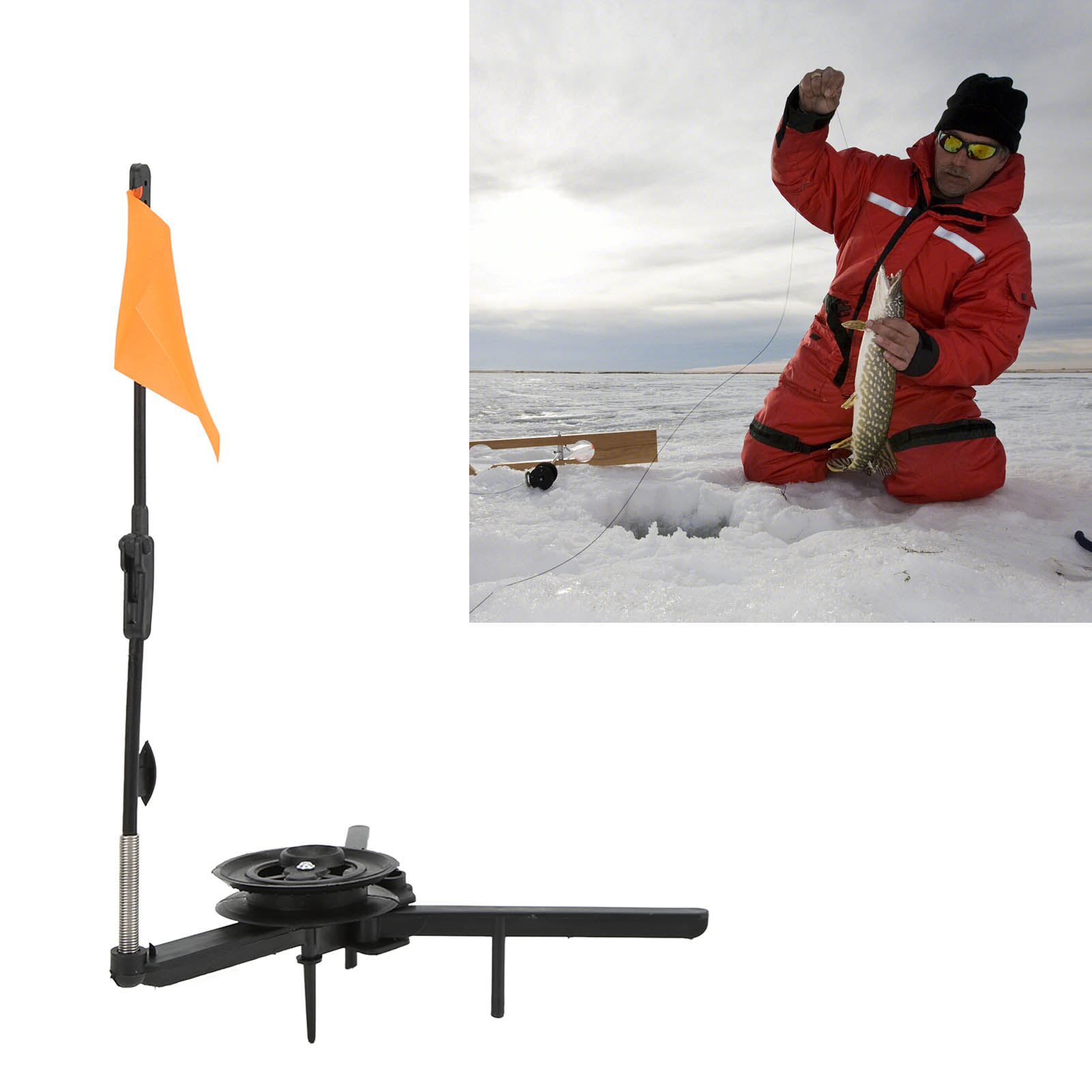 Składana wędka do łowienia na  – Ice Fishing Tip Up recenzja i cena
